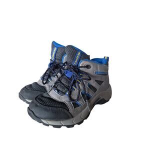 Merrell Kids Hiking Shoes Size 12M Gray Blue Outdoor Trail Sneakers